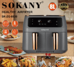 SOKANY AIR FRAYER DOUBLE BASKET 8L XXL - الصورة 2