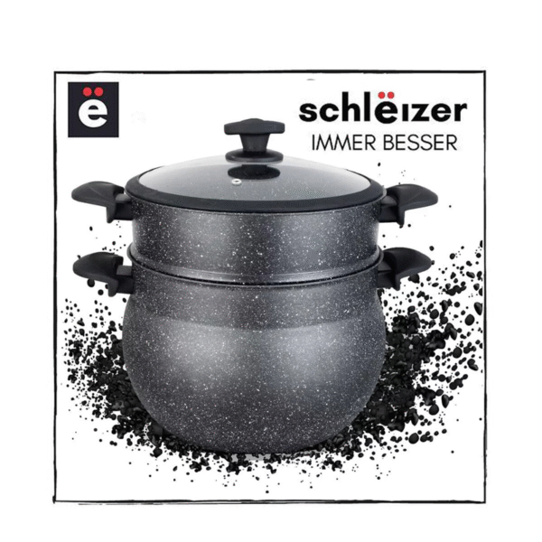 schlëizer Couscousier en granit antiadhesif