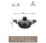 ⁦طقم أواني طهي 6 قطع Amboss Fatso Chubby ، بمقابض سيليكون، أسود⁩ - الصورة ⁦3⁩