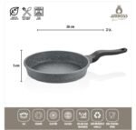 ⁦طقم أواني طهي من النحاس المصبوب مكون من 7 قطع (رمادي)⁩ - الصورة ⁦5⁩