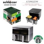 ⁦Schlëizer Airfryer 7.5L + 7.5L 3200w⁩ - الصورة ⁦2⁩