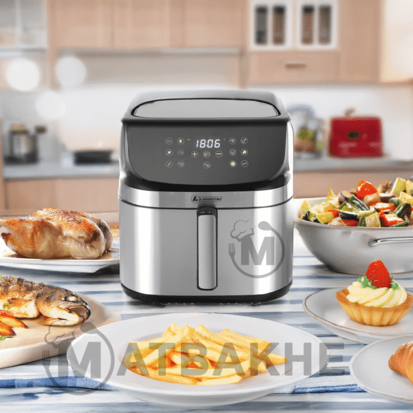 Lamacom airfryer 9L XXL / 1800W – tactile – 12 programmes