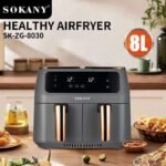 SOKANY AIR FRAYER DOUBLE BASKET 8L XXL - الصورة 3