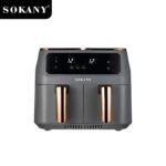 SOKANY AIR FRAYER DOUBLE BASKET 8L XXL - الصورة 6