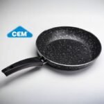 ⁦طقم اواني طهي جرانيت 7 قطع من CEM ،رمادي⁩ - الصورة ⁦4⁩