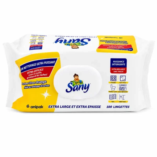 Lingettes Nettoyantes Sany 100