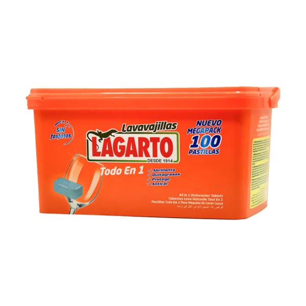 Lagarto Lavavajillas Todo En 1 - 100 Pastillas