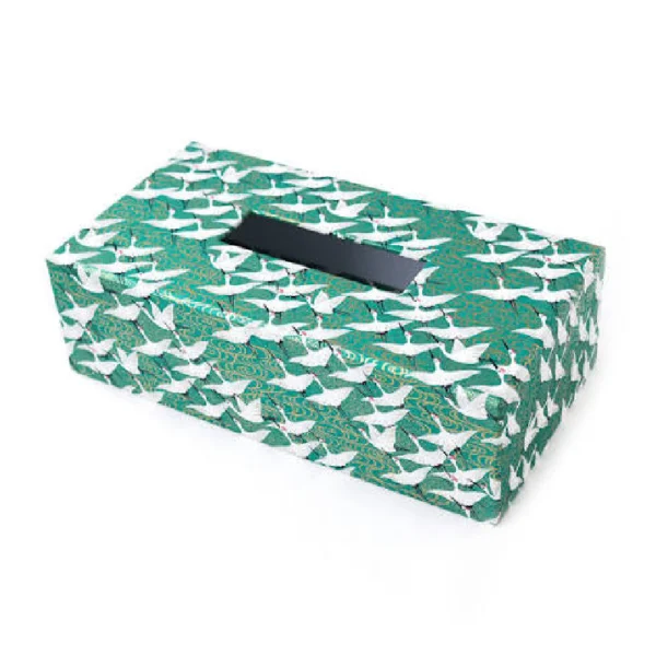Boîte Mouchoirs Motif Vert