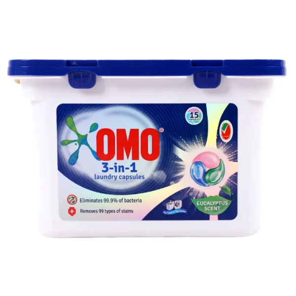 OMO 3-in-1 Laundry Capsules Eucalyptus