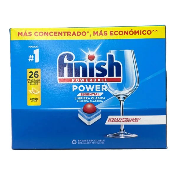 Finish Powerball Essential Citron 26 Pastilles